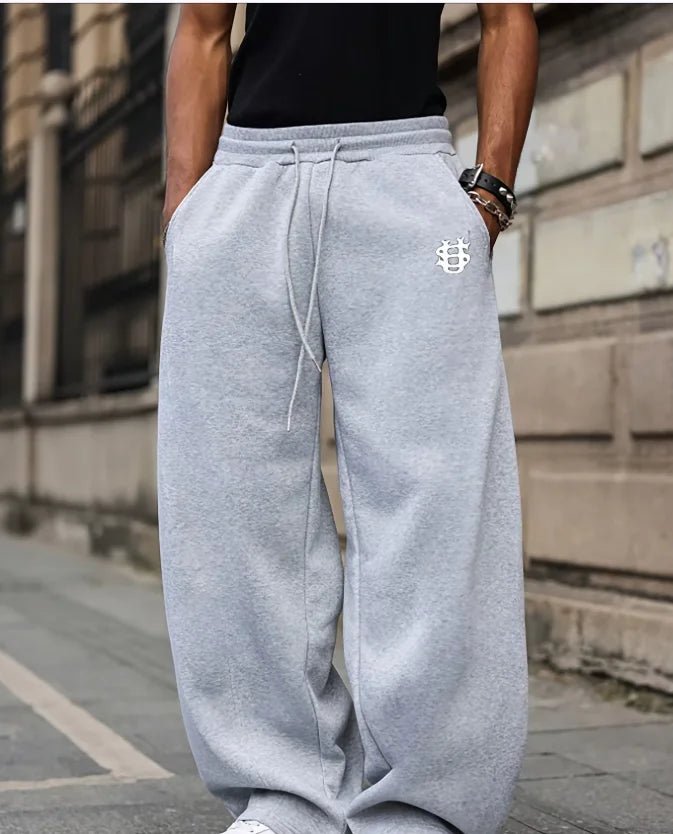American Barrel Streetwear Sweatpants – Y2K Wide Leg - SAGGIN DREAMS