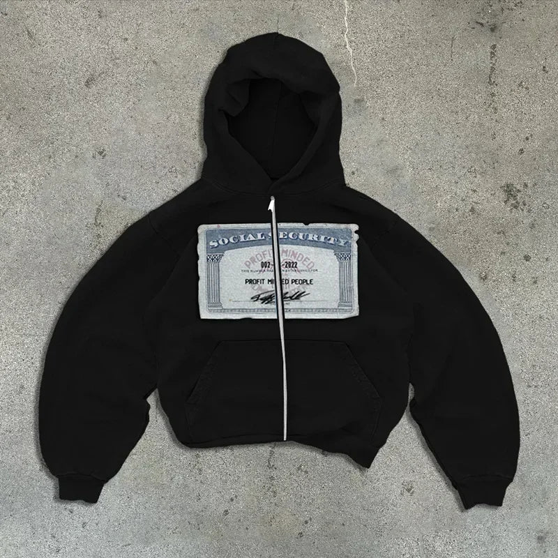 Dollar Bill Zip Up - SAGGIN DREAMS