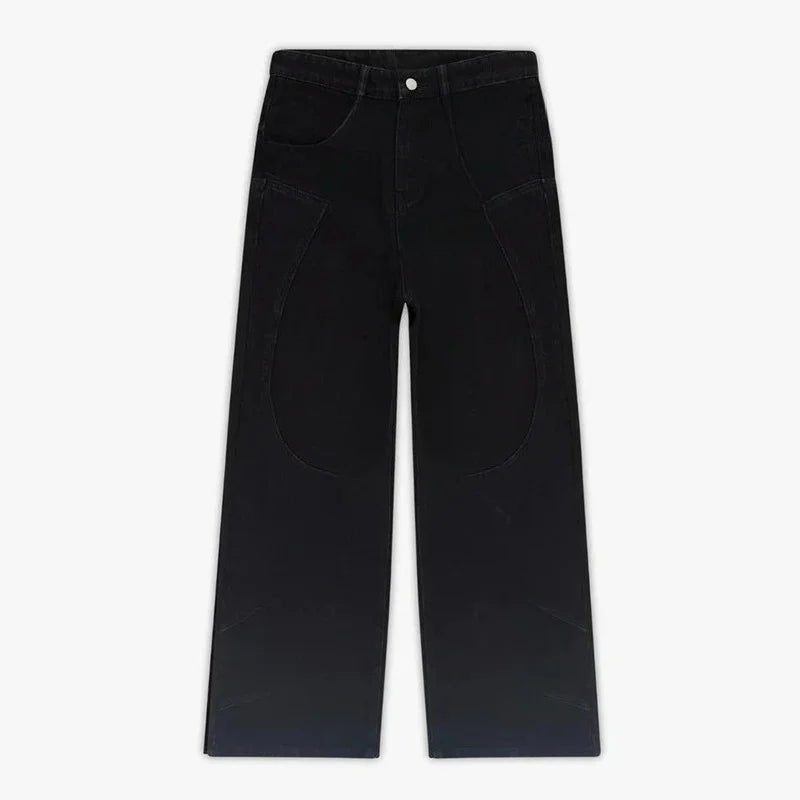Harajuku Baggy Jeans – Y2K Streetwear Wide Leg Denim - SAGGIN DREAMS
