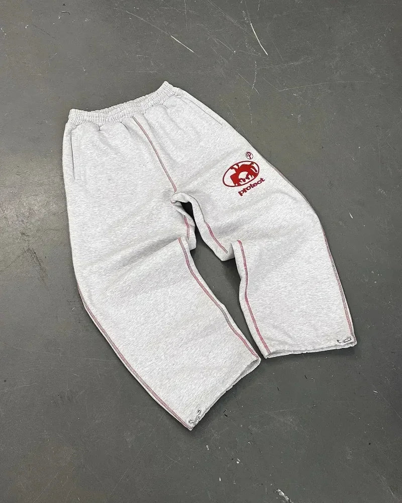 Y2K Unisex Streetwear Sweatpants – Relaxed Fit - SAGGIN DREAMS