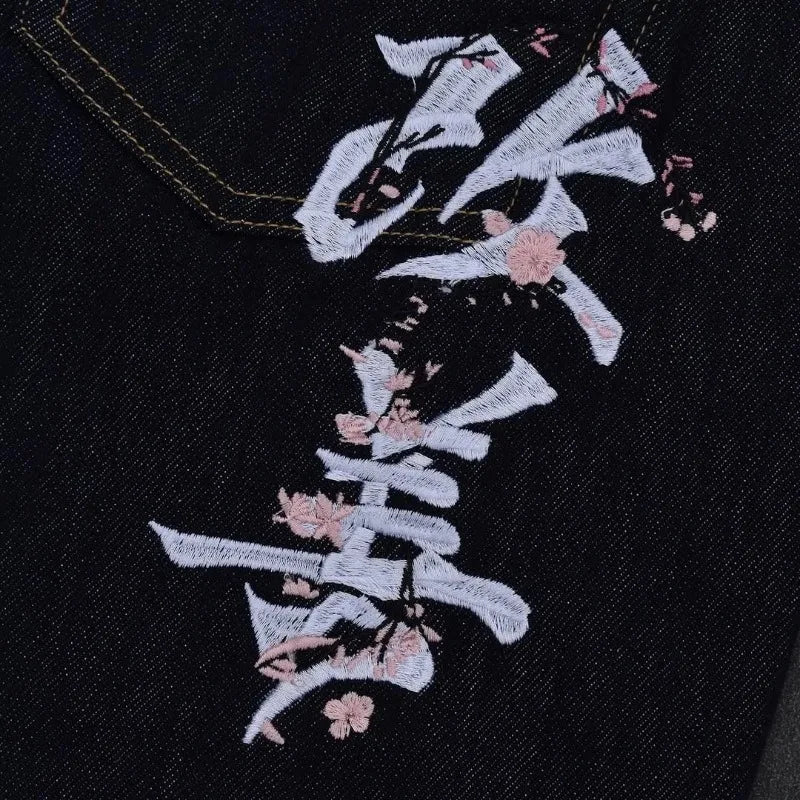 Harajuku Baggy Jeans – Y2K Streetwear Wide Leg Denim - SAGGIN DREAMS