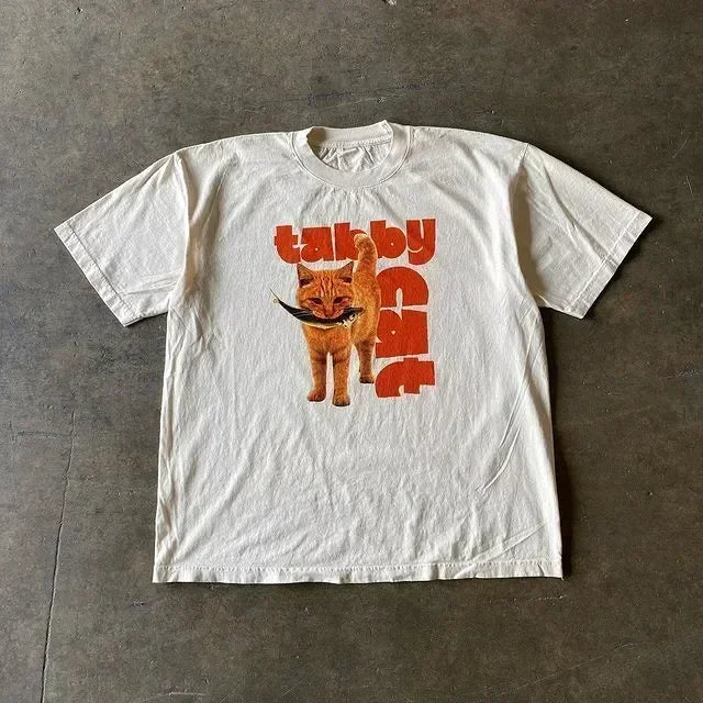 Streetwear Graphic Tee – Y2K Aesthetic Unisex T-Shirt - SAGGIN DREAMS