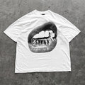 Big Lips Grillz Graphic Tee – Y2K Streetwear - SAGGIN DREAMS