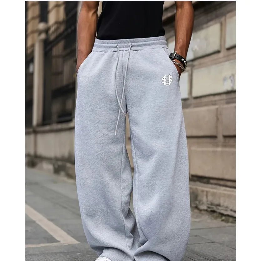 American Barrel Streetwear Sweatpants – Y2K Wide Leg - SAGGIN DREAMS