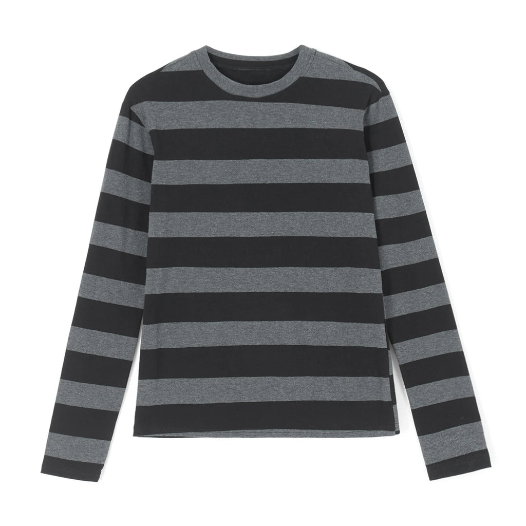 Y2K Baggy Striped Long Sleeve Shirt – Oversized Streetwear - SAGGIN DREAMS